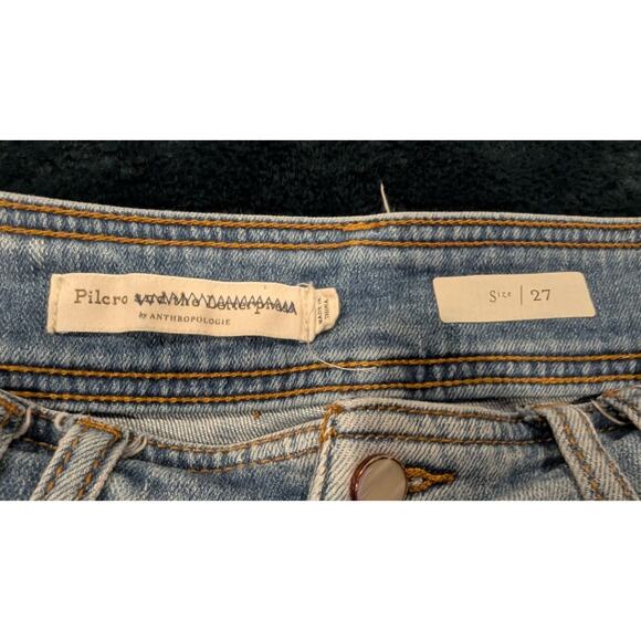 Pilcro and the Letterpress Anthropologie High-Waisted Pleated Jeans 27 - Picture 5 of 8